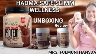 HAOMA SAFE SLIMM WELLNESS UNBOXING REVIEW || SAFE SHOP || PROTEIN POWDER || ENERGY BOOSTER CAPSULES 
