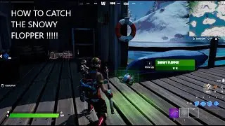 *NEW* HOW TO CATCH THE SNOWY FLOPPER FORTNITE WINTERFEST CHAPTER 2 SEASON 5 !! GGS;) FISH #40