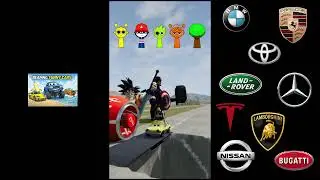 DJ BNG FUNNY CARS #beamng #crashdrive #spongebob #spiderman #mcqueen #funnycars #beamngdrive 