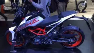 2017 KTM 390 Duke first look from EICMA 2016