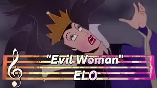 Electric Light Orchestra - Evil Woman (Animated Disney Video) 4K