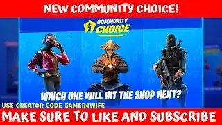 New Community Choice back and Fate Skin Back!! Fortnite Item Shop November 26, 2019