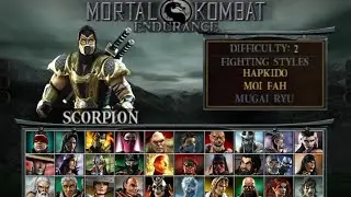 Playing Scorpion in Endurance mode in MK Unchained