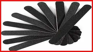 Nail File Emery Board Nail Care Double Sided 100 180 Grit Gel Acrylic Dip Black Nail Buffering Files