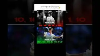 Bro Performance in Under Pressure 🔥#cricket #jacobbethell #cricketlover