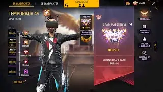 RANKEANDO CUENTA EN BR CLASIFICATORIA EN MOVILADOR FREE FIRE X JJK TOP GLOBAL GRAN MAESTRO