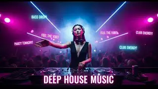 Deep House Midnight Party 🖤 Deep Bass House Beats for Club Nights and Dance Floor Mood