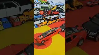 Police and Limousine Car On Track #newvideo #shorts #viral #cartoys #carcrash #trending
