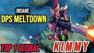 Gameplay Kimmy Demon Hunter Sword, Insane DPS Meltdown [ Top 1 Global Kimmy ] Mobile Legends