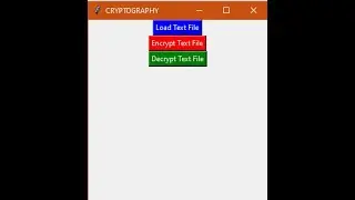 Cryptography encryption || Tkinter GUI