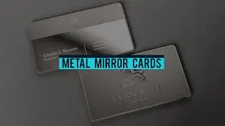 Metal Mirror Business Cards