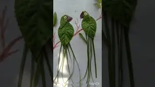Best activity for kids 😇 #Leaf art#parrot #shorts #creativity videos