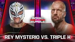 WWE 2K25 Match Rey Mysterio vs. Triple H: Royal Rumble 2026, Extreme Rules Match