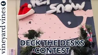 Holidays at the vineyard vines Headquarters | 2010 Deck the Desks Contest