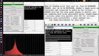 CW KBD QSO over ip using ascii2cw encoded tiny packets - RECEIVER takes ascii - converts to CW audio