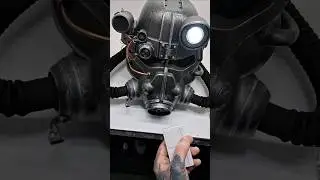 How to operate and chnage the batteries on T-45 helmet. #fallout #fallout4 #cosplay #3dprinted #fyp