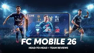 LIVE 😱 Team Reviews | H2H Matches |  LIVE FC Mobile FC26) | FC Mobile | Watch Along Toty event |