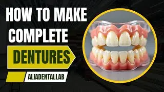 How to Make Complete Dentures Lab Work #dentallab