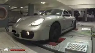 Porsche Cayman S  reprogramada e testada no dinam&ocirc;metro by Carbase Performance