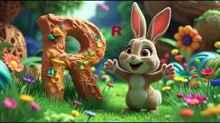 Rabbit Learns the Letter R 🐰🔤 | ABC Learning Nursery Rhymes & Kids Songs