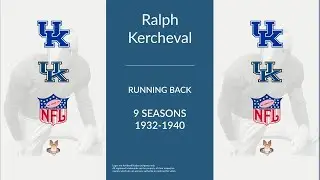 Ralph Kercheval: Football Running Back and Punter