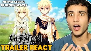 VAI TER ANIME DE GENSHIN IMPACT!! TRAILER REACTION (Ufotable Studio)