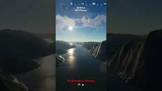 Earth 2 Metaverse 3D World E2V1 Flyover - Preikestolen, Norway #earth2 #metaverse