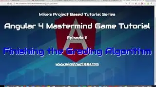 Angular 2/4 Project Based Tutorial, Episode 11 part 2