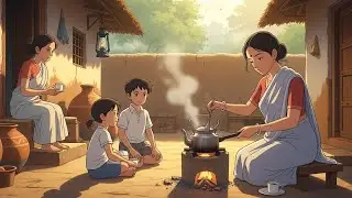 Morning to Afternoon Peaceful Ghibli style daily life || Peaceful village morning with ghibli style