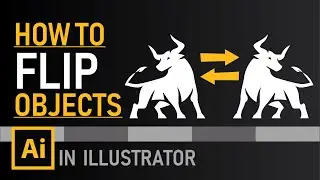 Как перевернуть изображение в Illustrator | Метод Reflect | Уроки Zeedign