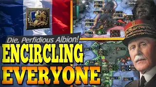 HOW FRANCE ENCIRCLED EVERYONE! THE MOST LEGENDARY HOI4 SP GAME EVER! - Hearts of Iron 4