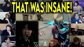 Valorant Streamers Reacts To ZETA eKo HITTING A CRAZY FLICK 4k Against GE In VCT