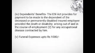 EMPLOYEE STATE INSURANCE ACT