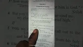 Psalm 3:5. reading of God's Word And Meditation
