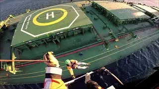 Collins Goodrich hoist lifeline series: cable cut