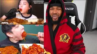 mukbangers almost choking on their food (Big Bites) | REACTION