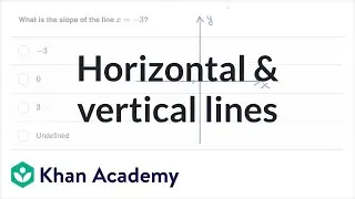 Horizontal & vertical lines | Mathematics I | High School Math | Khan Academy