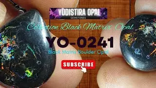 Black Matrix Boulder Opal YO-0241 From Yudistira Opal Gemstones