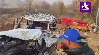 #visuals 4 kil_ led, several injured in road @ccident in Budgam