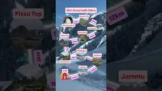 Delhi to Amarnath Route Map #shorts #amarnath