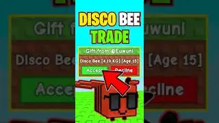 When You Trade Your Disco Bee In Grow A Garden! 😱 #shorts #roblox