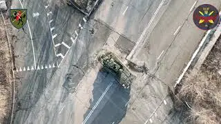 Donetsk - XX.03.2023. Drone From The 110th Ombr Drops A 40mm Grenade On A Russian Tunguska SPAA.