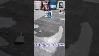 roof waterproofing single component coating#construction  #roofinginnovation #roofleakage#waterproof