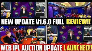 WCB IPL Auction Update Launched | New Update V1.6.0 Full Review