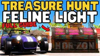 Forza Horizon 5-Treasure hunt FELINE LIGHT-FH5 Treasure chest location-Treasure challenge complete