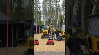ELMIAWOD #truckcrane #forestry trailer with crane  #forestrymachinery