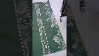 Lace Trouser design || Pakistani Trousers Design with Samosa Lace #shorts
