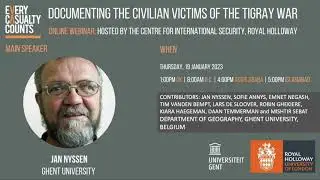 Webinar: Documenting the Civilian Victims of the Tigray War