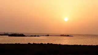  اطلاله رائعه لغروب الشمس  ونظره حول المكان