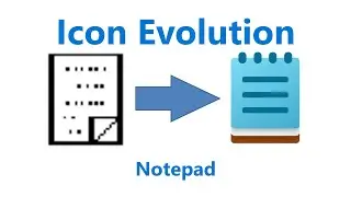 Russia Man's Windows Icon Evolution Series - Notepad - Episode 14